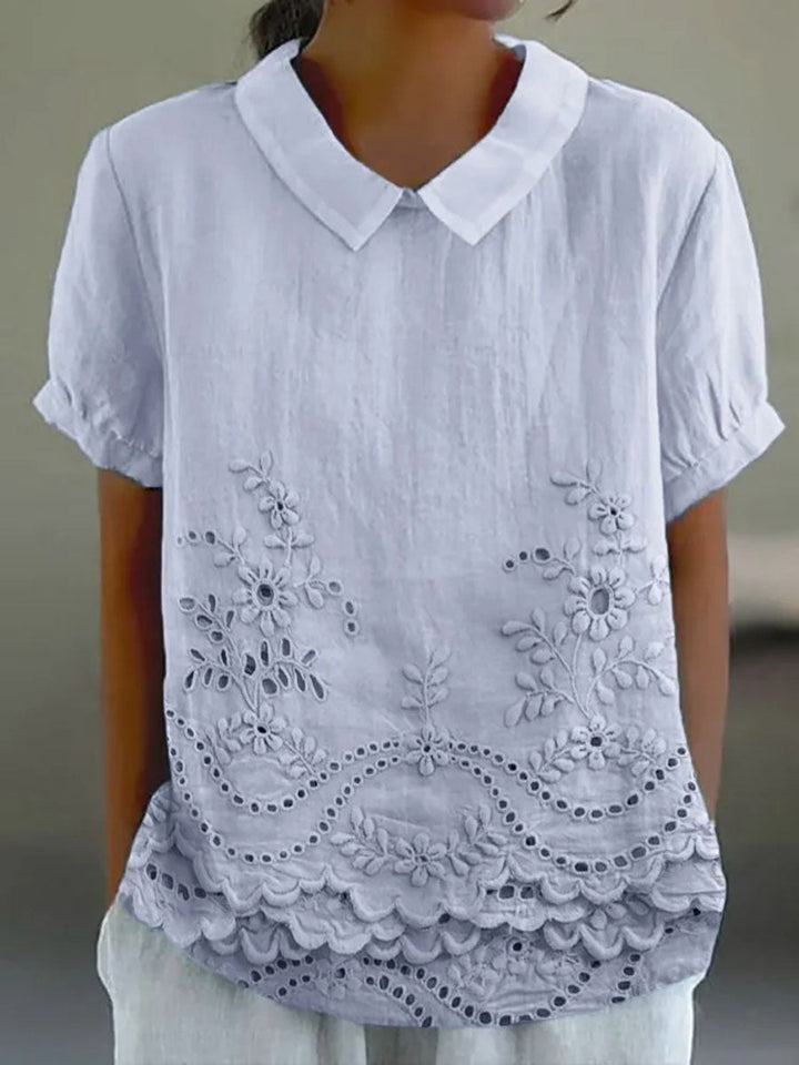 MOLLY - Floral Embroidered Shirt