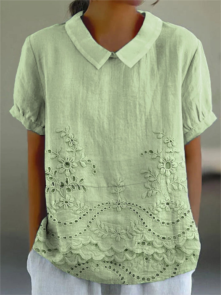 MOLLY - Floral Embroidered Shirt