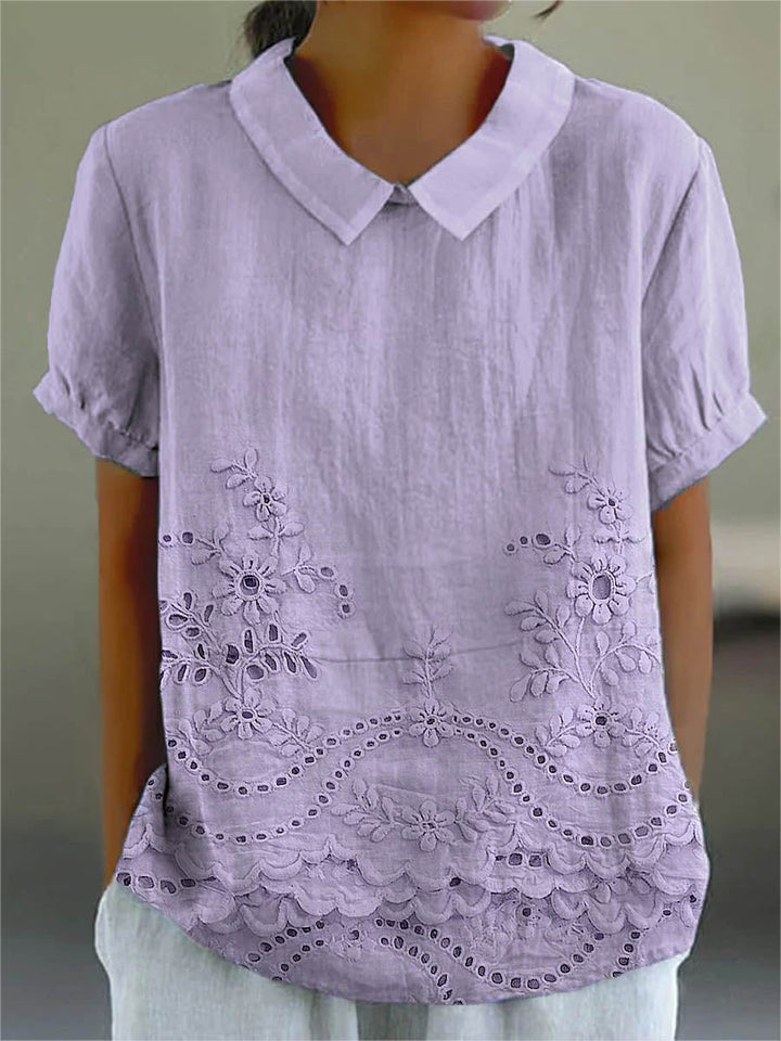 MOLLY - Floral Embroidered Shirt