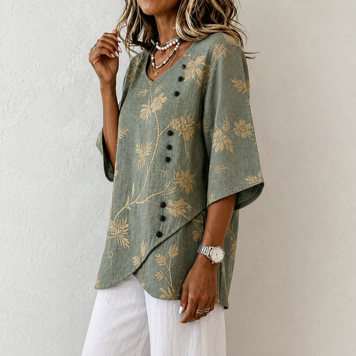 Maddison - Floral Embroidered Blouse