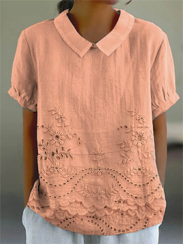 MOLLY - Floral Embroidered Shirt