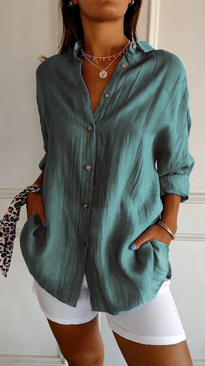 Sasha | Elegant Shirt with Pleated Style