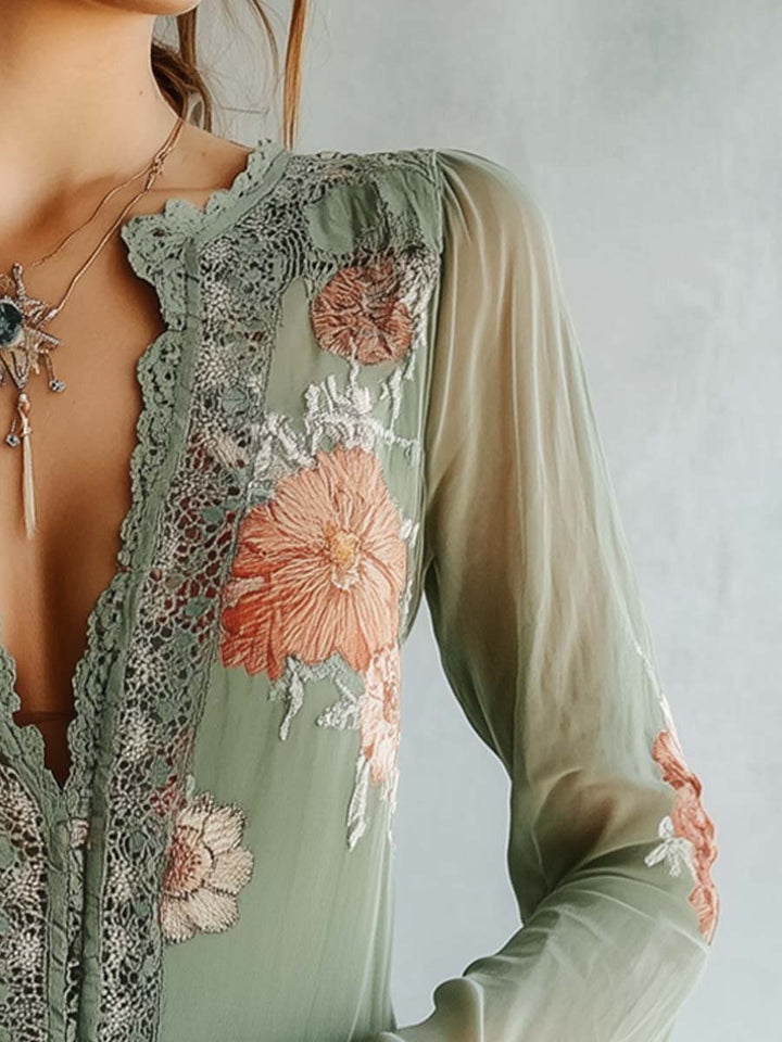 LIVY - Floral Pattern Blouse