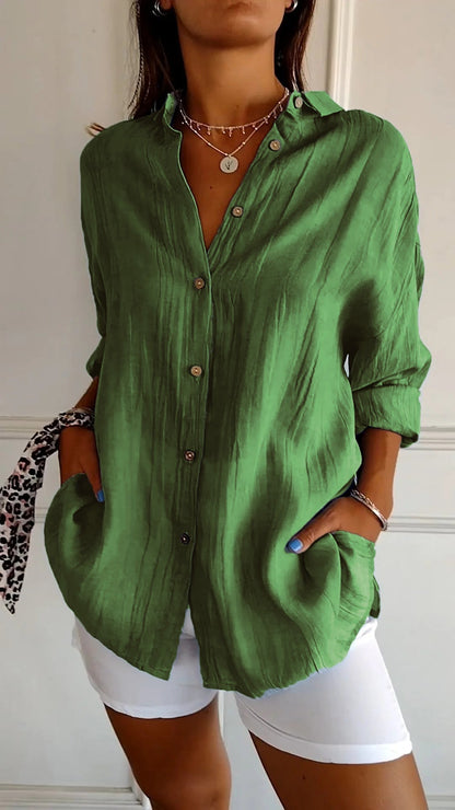 Sasha | Elegant Shirt with Pleated Style